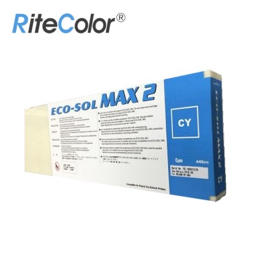 Premium ECO SOL MAX 2 Ink for Roland RF-640 DX-7 Machines 400ML Plug and Play