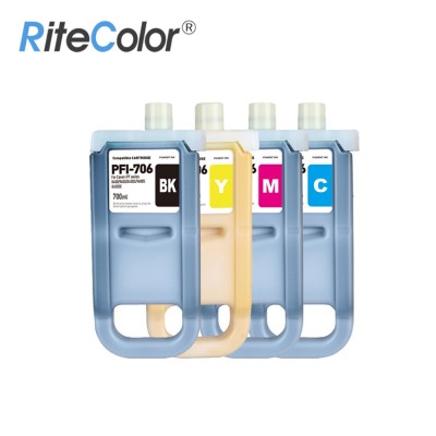 Premium Pigment iPF8400S Ink Cartridge PFI-706 Ink Tank 700ML Plug and Play with Chips